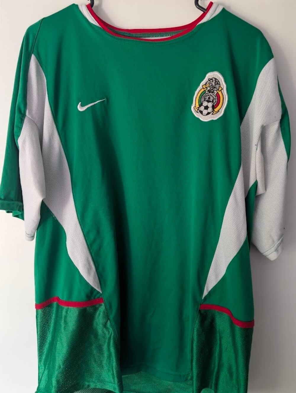 Mexico 2002 Home Jersey Men's XL Vintage Nike Retro Green
